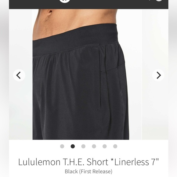 Mens Lululemon T.H.E Shorts *Linerless - Picture 5 of 7